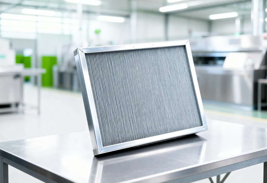 Industriefilter in Produktionsumgebung – gereinigte Filterelemente für industrielle Anlagen